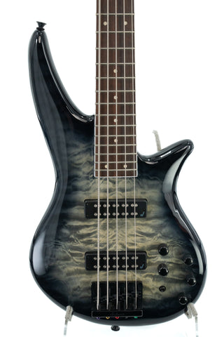 Used Jackson X Series Spectra Bass SBXQ V - Transparent Black Burst
