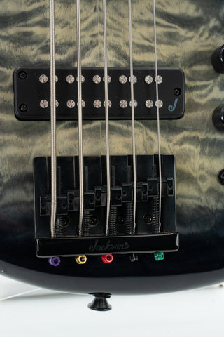 Used Jackson X Series Spectra Bass SBXQ V - Transparent Black Burst
