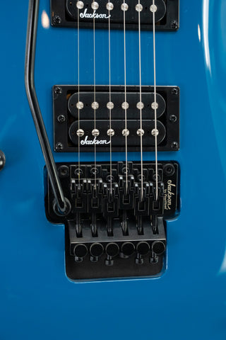 Used Jackson JS32L JS Series Dinky Arch Top Left Handed - Bright Blue