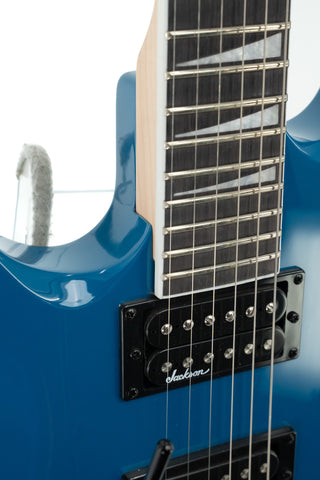 Used Jackson JS32L JS Series Dinky Arch Top Left Handed - Bright Blue