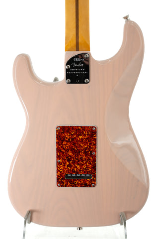 Fender American Professional II Stratocaster Thinline - Transparent Shell Pink - Ser. US240009720
