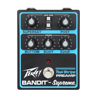 Peavey Bandit Supreme Teal Stripe Preamp Pedal