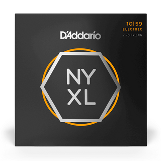D'Addario NYXL Nickel Wound 7-String Electric Guitar Strings - Regular Light 10-59