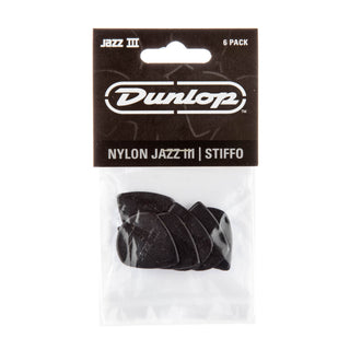 Dunlop 47P3S Jazz III Stiffo Pick 6-Pack