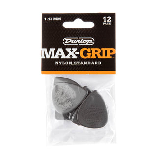 Dunlop 449P114 Max-Grip Nylon Standard Pick 1.14mm (12-Pack)