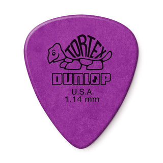 Dunlop 418P114 Tortex Standard Guitar Picks - 1.14mm (12-Pack)