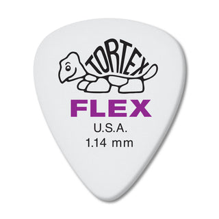 Dunlop 428P114 Tortex Flex Standard Pick 1.14mm (12-Pack)