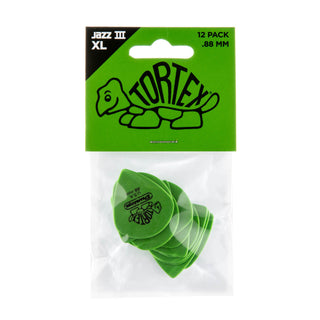 Dunlop 498P088 Tortex Jazz III XL Pick .88mm (12-Pack)