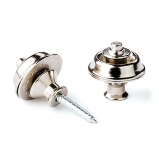 Dunlop Straplock Strap Retainer Dual Design - Nickel - Safe Haven Music