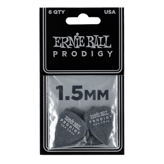 Ernie Ball 1.5mm Black Standard Prodigy Picks 6-pack - Safe Haven Music