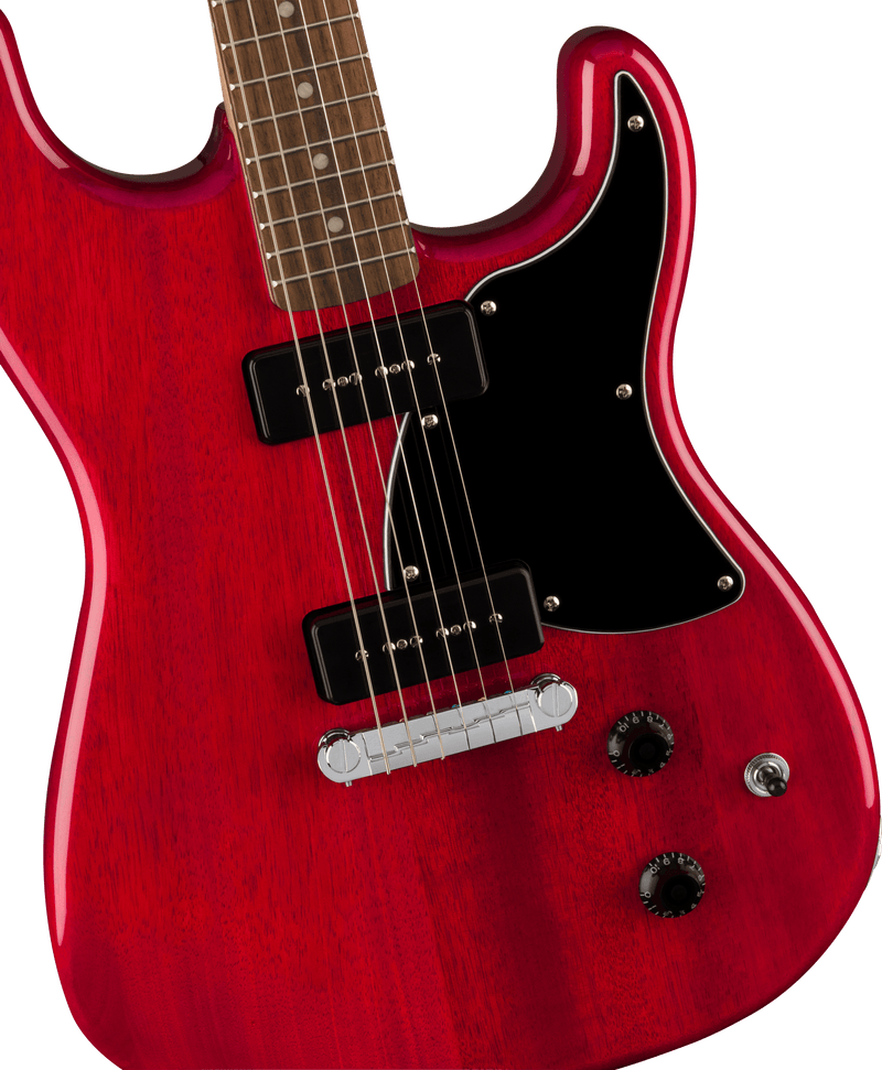 Squier Paranormal Strat-O-Sonic - Crimson Red Transparent