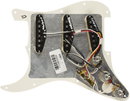 Fender Pre-Wired Strat Pickguard - Tex-Mex SSS - Parchment 11 Hole Pickguard