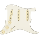 Fender Pre-Wired Strat Pickguard - Tex-Mex SSS - Parchment 11 Hole Pickguard