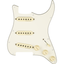 Fender Pre-Wired Strat Pickguard - Hot Noiseless SSS - Parchment 11 Hole PG