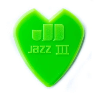 Dunlop 47PKH3N Kirk Hammett Jazz III Pick (Green, 6-Pack)