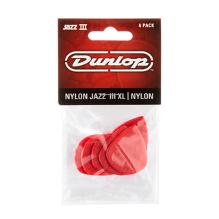 Dunlop 47PXLN Jazz III XL Nylon Pick (6-Pack)