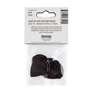 Dunlop 47PXLS Jazz III XL Stiffo Pick (6-Pack)