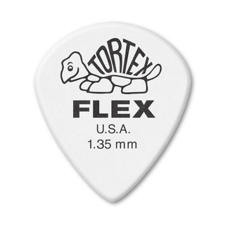 Dunlop 466P135 Tortex Flex Jazz III XL Pick 1.35mm (12-Pack)