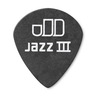 Dunlop 482P050 Tortex Pitch Black Jazz III Pick 0.50mm (12-Pack)