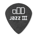 Dunlop 482P050 Tortex Pitch Black Jazz III Pick 0.50mm (12-Pack)