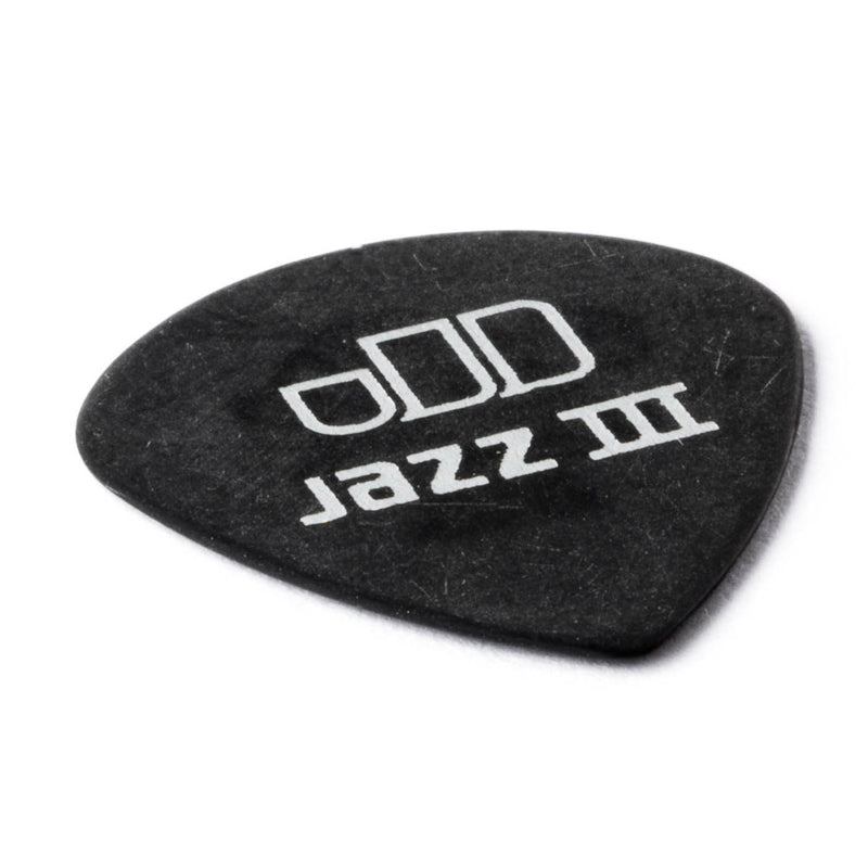 Dunlop 482P050 Tortex Pitch Black Jazz III Pick 0.50mm (12-Pack)