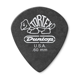 Dunlop 482P060 Tortex Pitch Black Jazz III Pick 0.60mm (12-Pack)