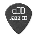 Dunlop 482P100 Tortex Pitch Black Jazz III Pick 1.0mm (12-Pack)