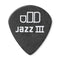 Dunlop 482P100 Tortex Pitch Black Jazz III Pick 1.0mm (12-Pack)