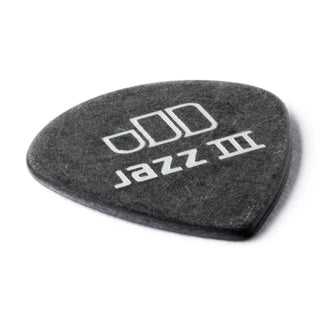 Dunlop 482P100 Tortex Pitch Black Jazz III Pick 1.0mm (12-Pack)