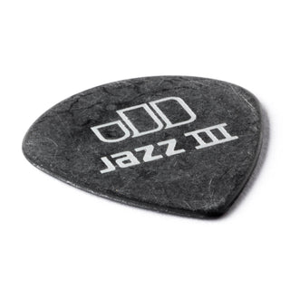 Dunlop 482P135 Tortex Pitch Black Jazz III Pick 1.35mm (12-Pack)