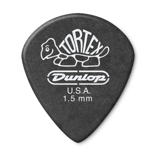 Dunlop 482P150 Tortex Pitch Black Jazz III Pick 1.50mm (12-Pack)