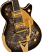 Gretsch G6134TG Limited Edition Paisley Penguin with String-Thru Bigsby - Black Paisley