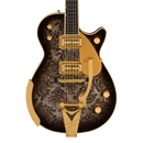 Gretsch G6134TG Limited Edition Paisley Penguin with String-Thru Bigsby - Black Paisley