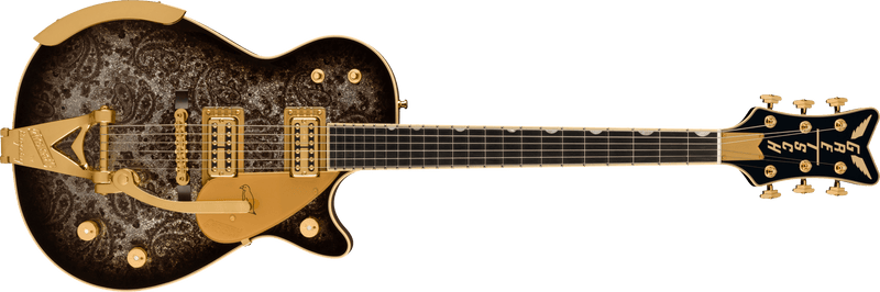 Gretsch G6134TG Limited Edition Paisley Penguin with String-Thru Bigsby - Black Paisley