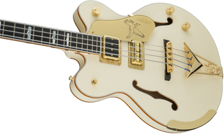 Gretsch G6136B-TP Tom Petersson Signature Falcon 4-String Bass - Aged White Lacquer
