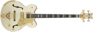 Gretsch G6136B-TP Tom Petersson Signature Falcon 4-String Bass - Aged White Lacquer