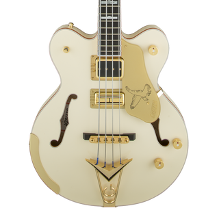 Gretsch G6136B-TP Tom Petersson Signature Falcon 4-String Bass - Aged White Lacquer