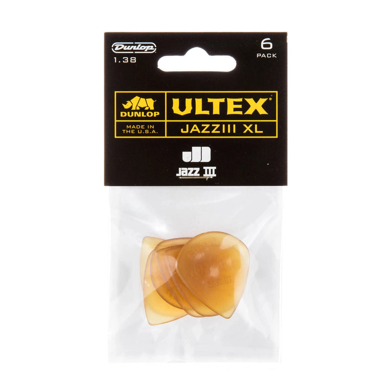 Dunlop 427P138XL Ultex Jazz III XL Pick 1.38 (6-Pack)