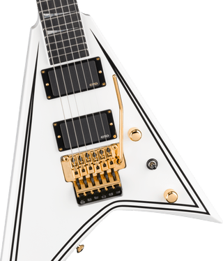 Jackson MJ Series Rhoads RR24MG - White with Black Pinstripes