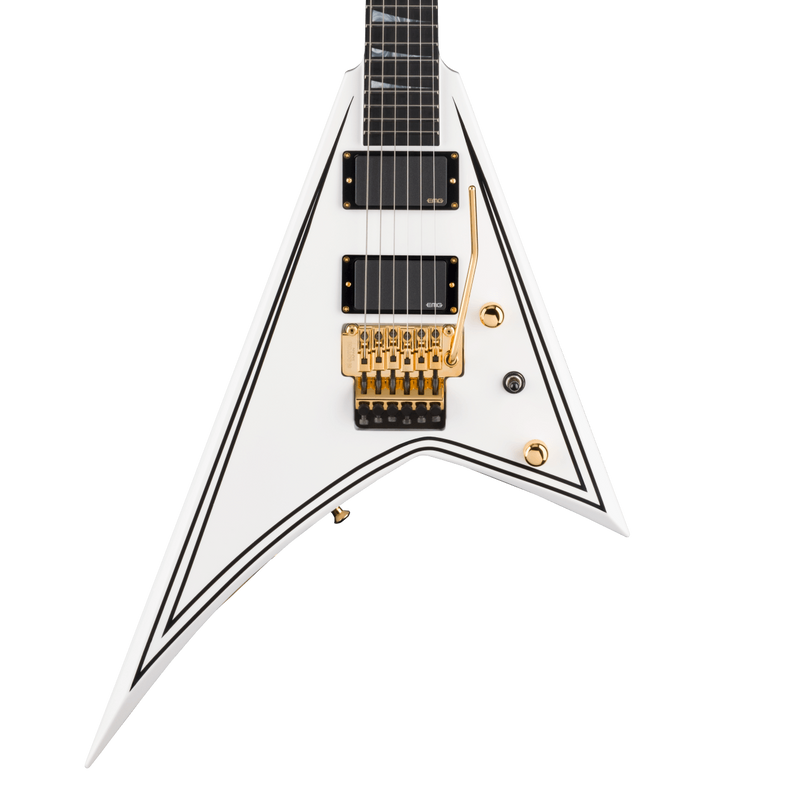 Jackson MJ Series Rhoads RR24MG - White with Black Pinstripes