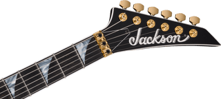 Jackson MJ Series Rhoads RR24MG - Black with Yellow Pinstripes
