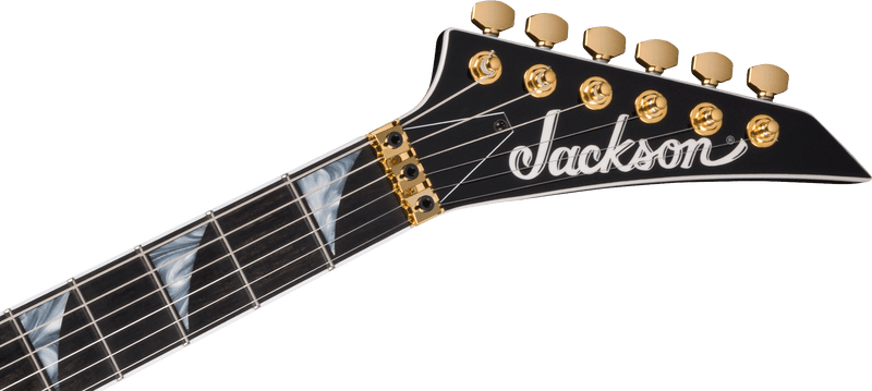 Jackson MJ Series Rhoads RR24MG - Black with Yellow Pinstripes