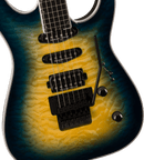 Jackson Pro Plus Series Soloist SLA3Q - Amber Blue Burst