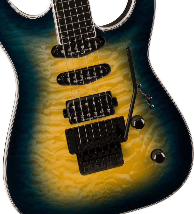 Jackson Pro Plus Series Soloist SLA3Q - Amber Blue Burst