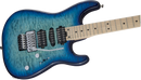 Charvel MJ San Dimas Style 1 HSH FR M QM - Maple Fingerboard - Caribbean Burst