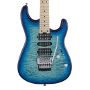 Charvel MJ San Dimas Style 1 HSH FR M QM - Maple Fingerboard - Caribbean Burst