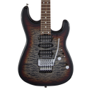Charvel MJ San Dimas Style 1 HSH FR PF QM - Pau Ferro Fingerboard - Midnight Glow