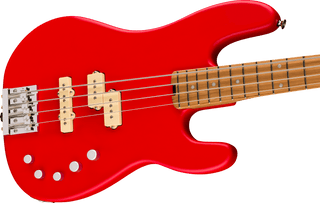 Charvel Pro-Mod San Dimas Bass PJ IV MAH - Satin Ferrari Red