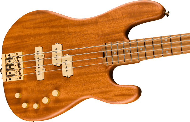 Charvel Pro-Mod San Dimas Bass PJ IV MAH - Natural Mahogany - PREORDER