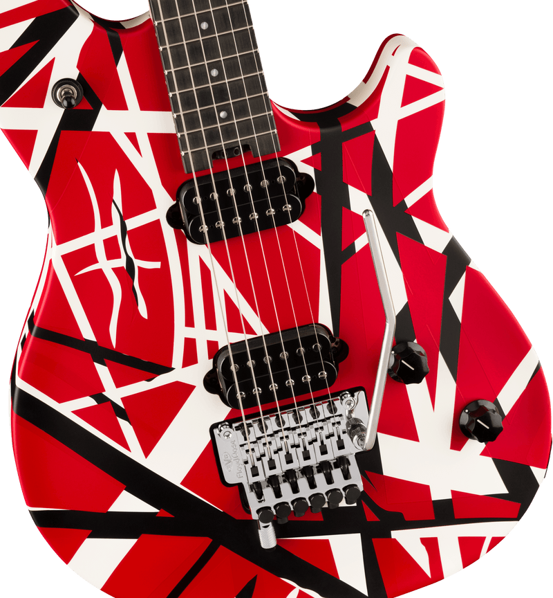 EVH Wolfgang Special Striped Series - Red, Black, and White - PREORDER